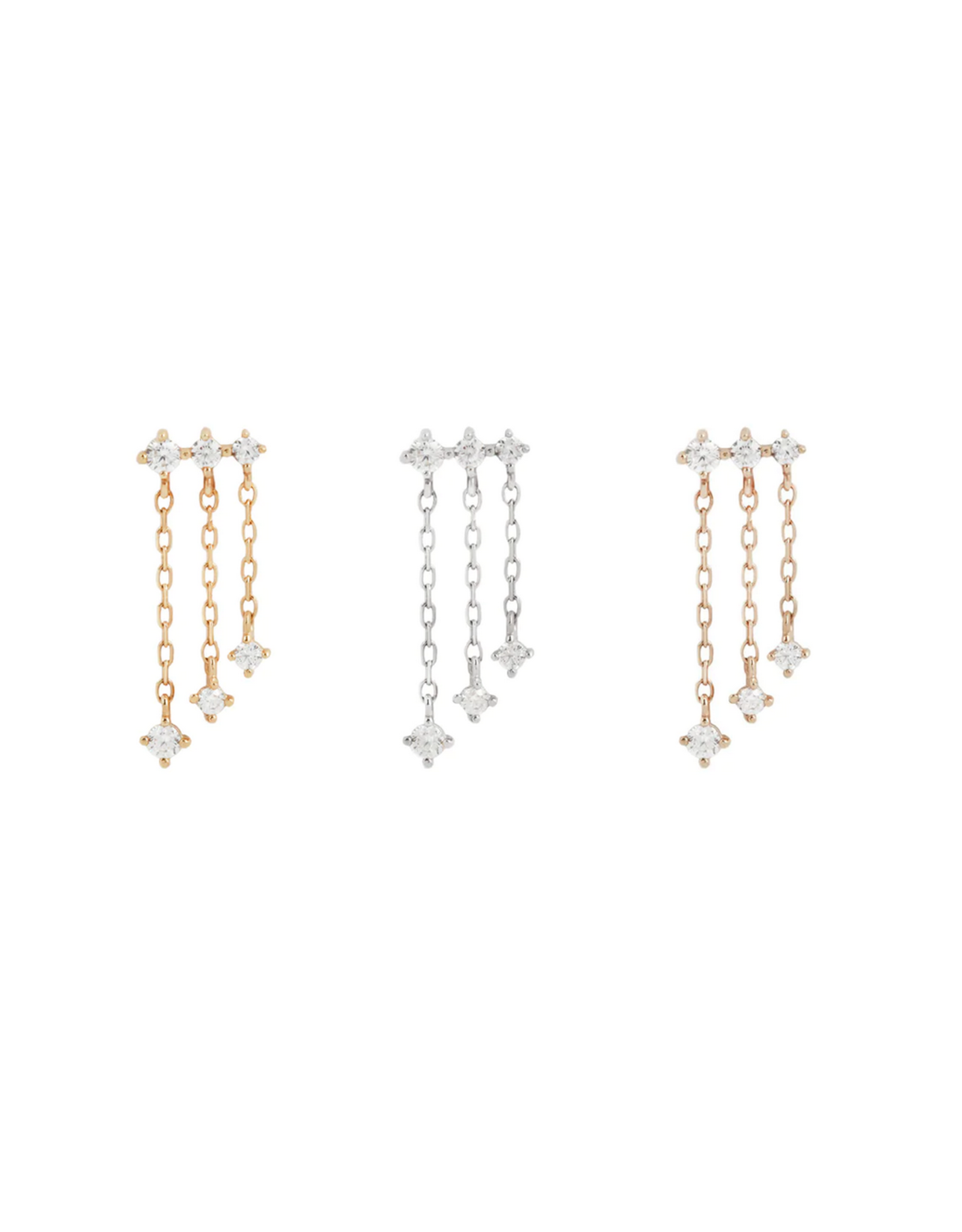 Or 14K Embout Threadless Cascade