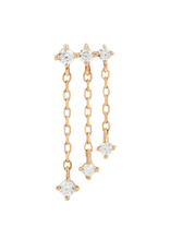 Or 14K Embout Threadless Cascade