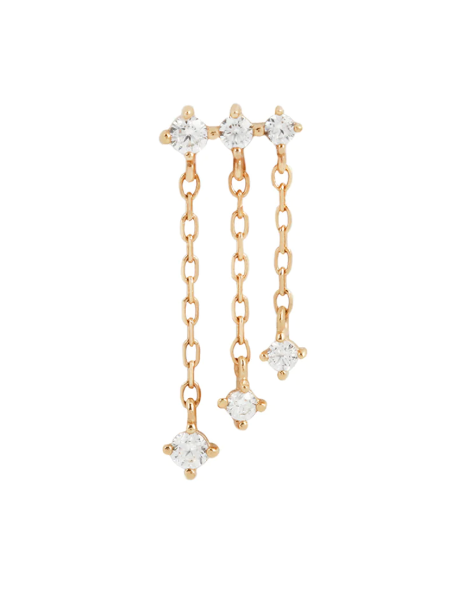 Or 14K Embout Threadless Cascade