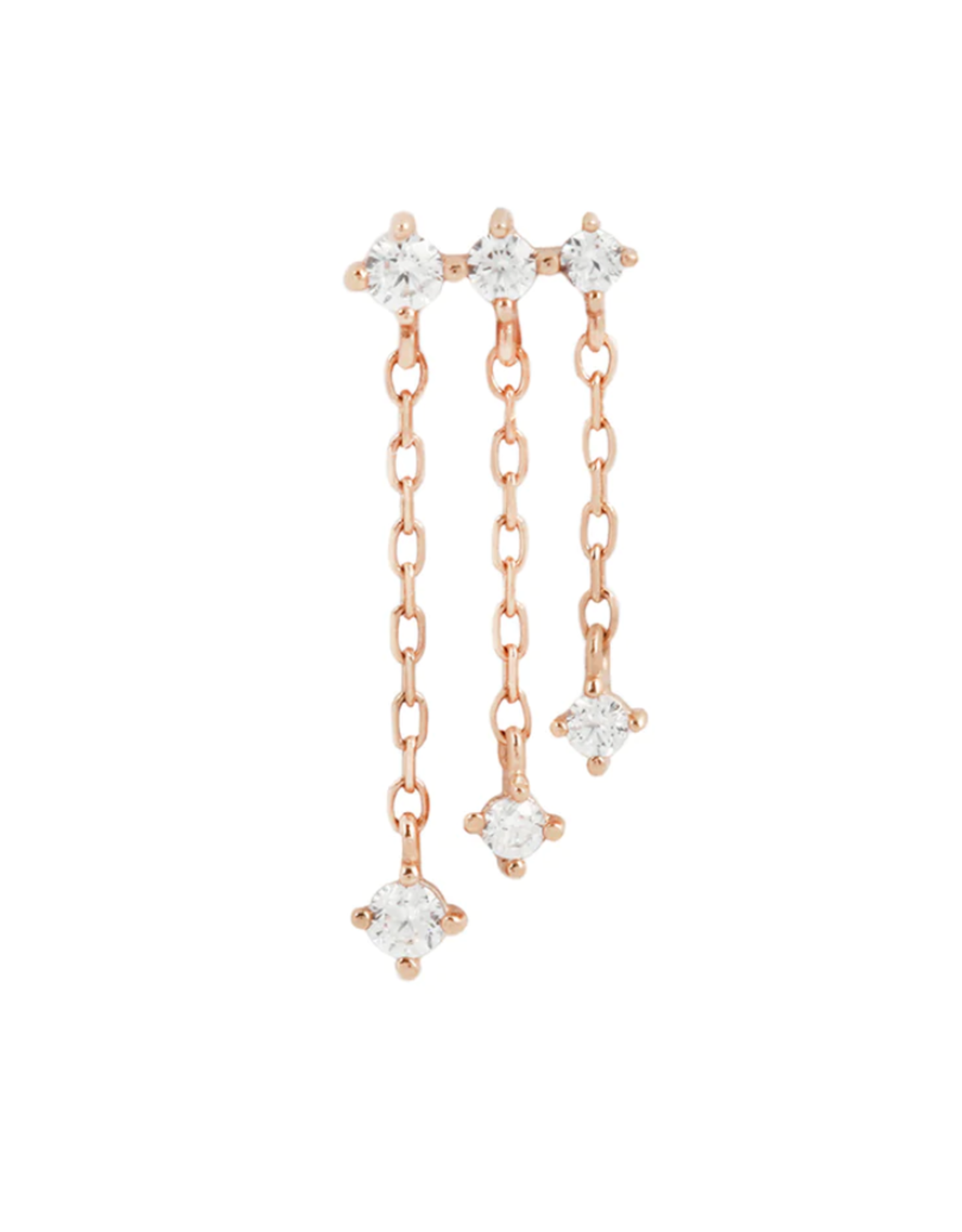 Or 14K Embout Threadless Cascade