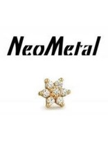 Gold Daisy End 14K