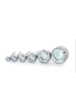 Embout Threadless Titanium Round Diamond