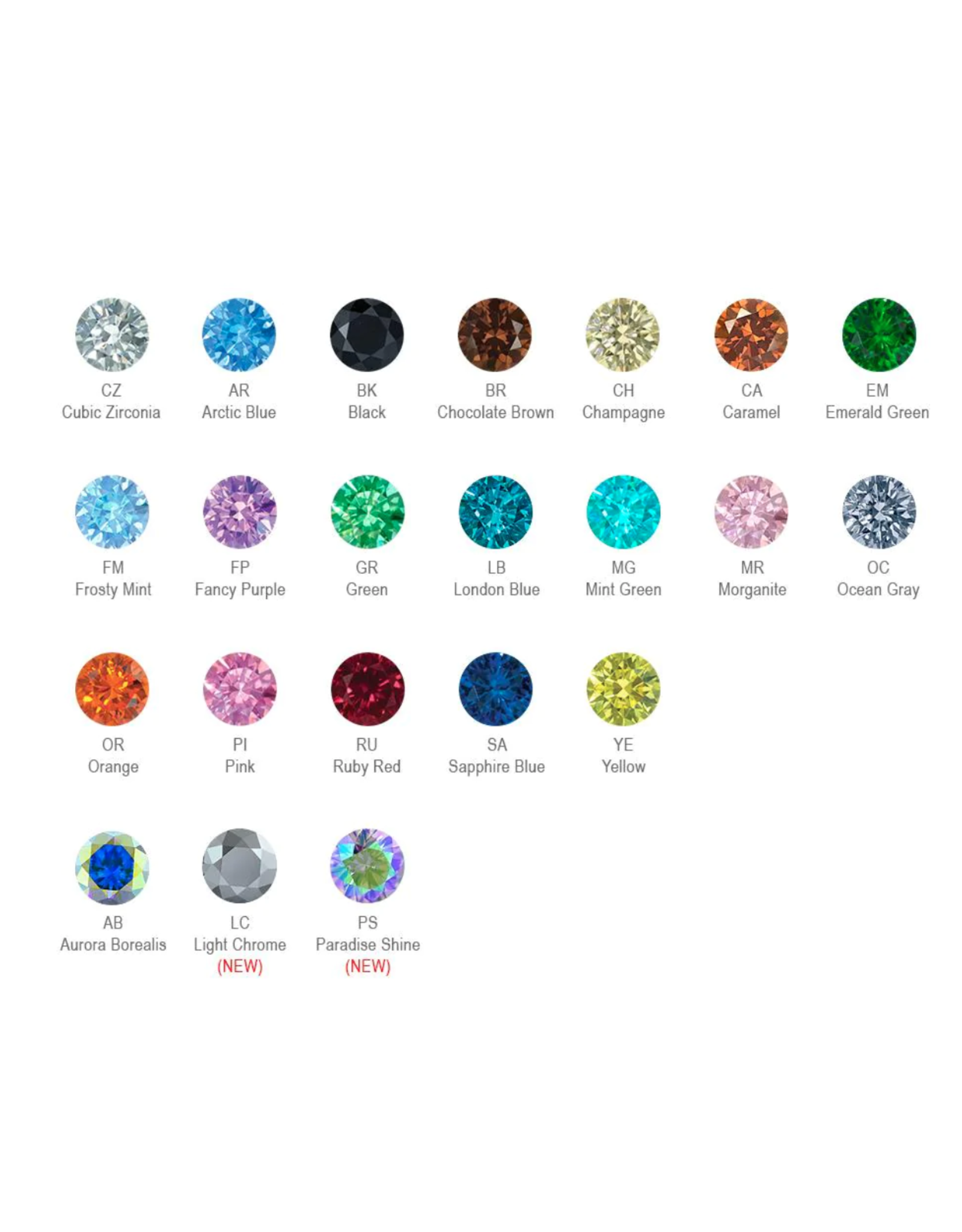 Embout Threadless Titanium Round Diamond