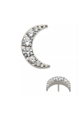 Embout Lune Diamant Threadless Titanium