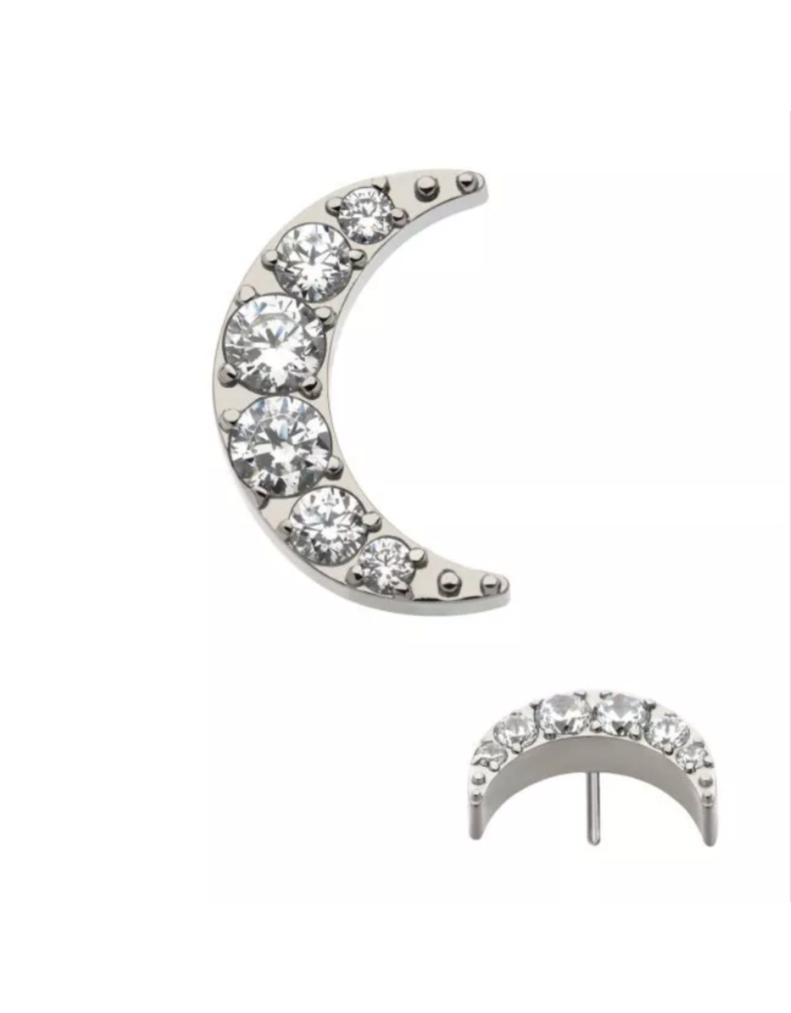 Embout Lune Diamant Threadless Titanium