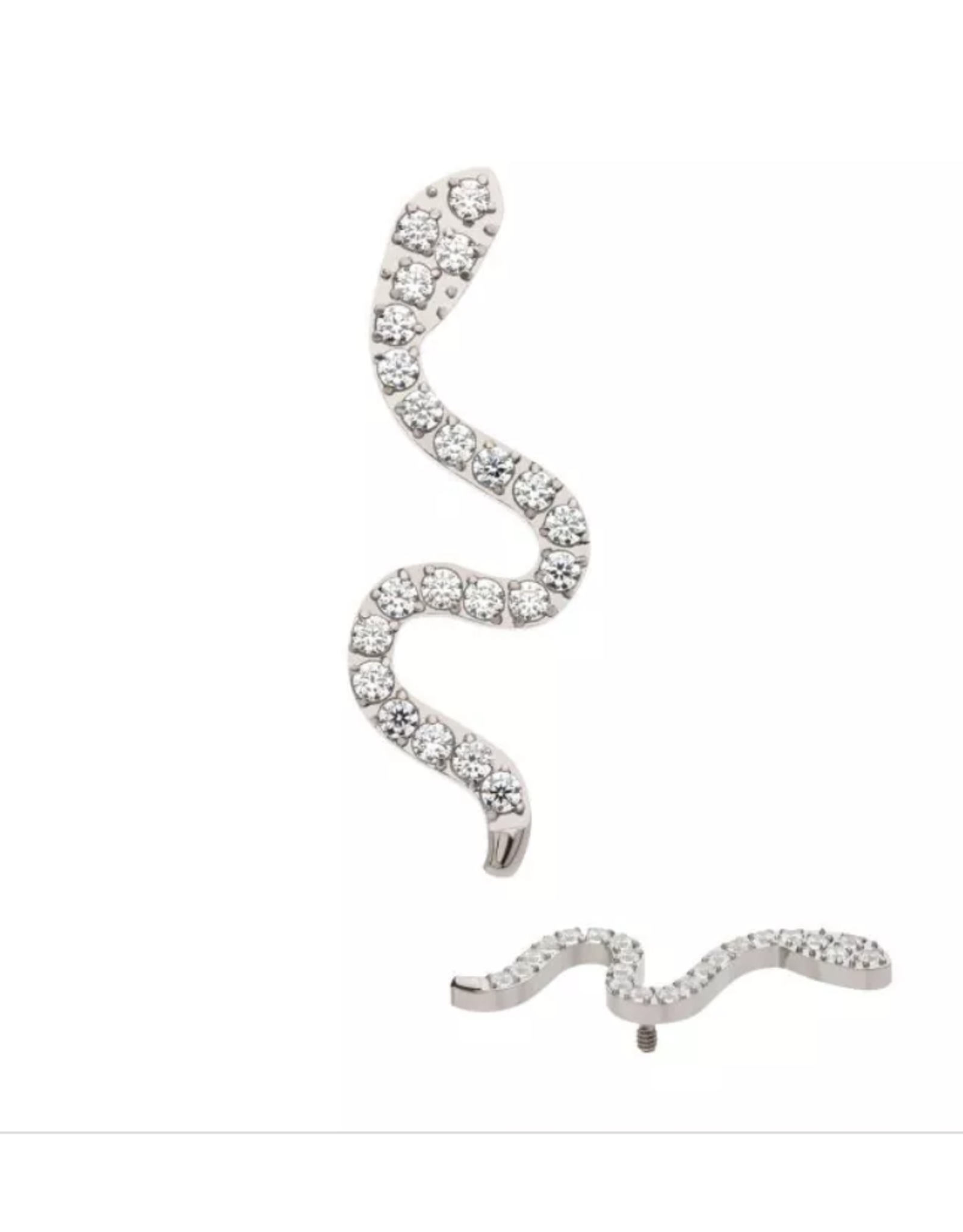Embout Serpent diamant Threaded Titanium