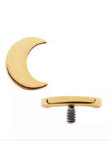 Embout Lune Gold Pvd threaded Titanium