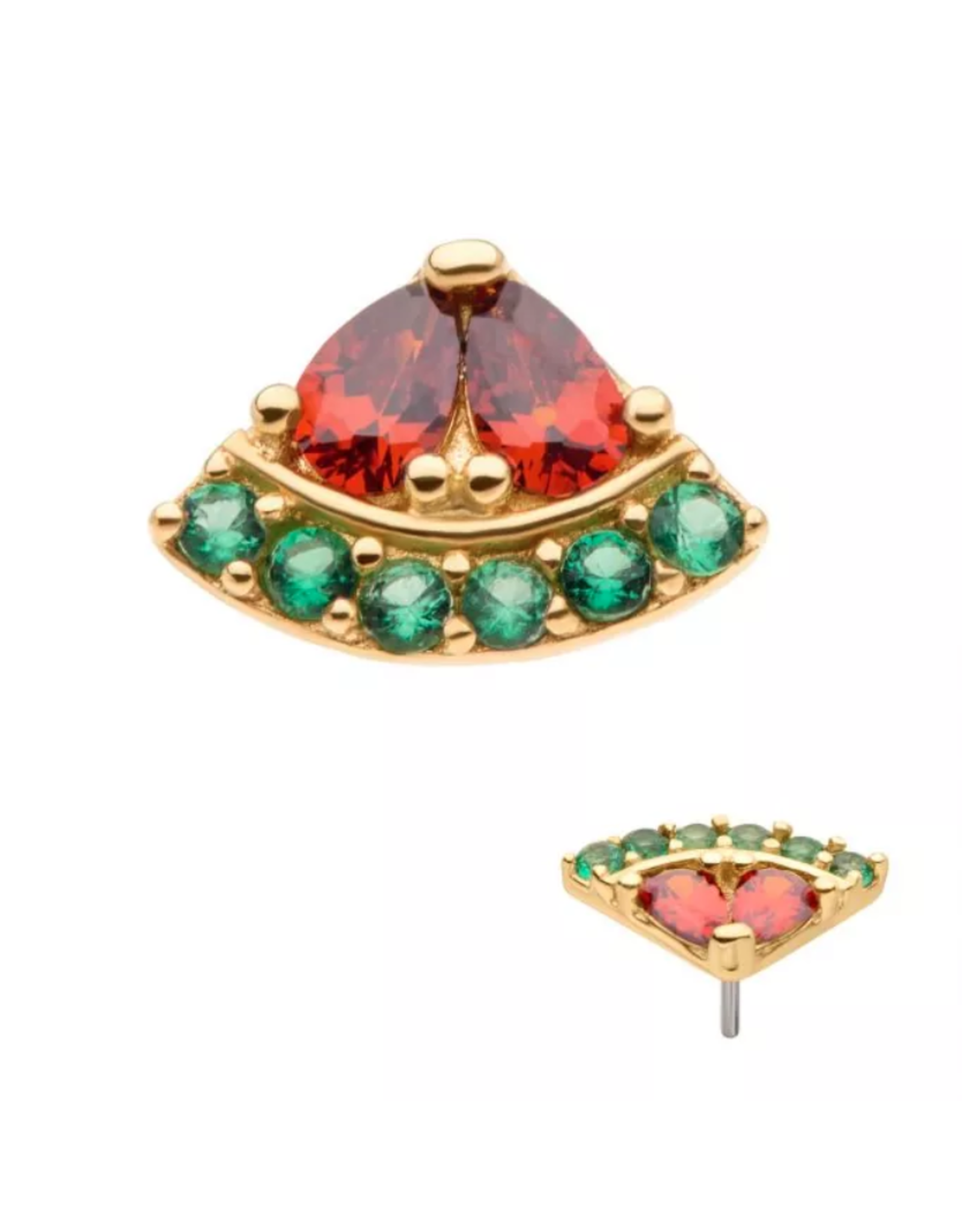 Or 14K Embout Threadless 14K