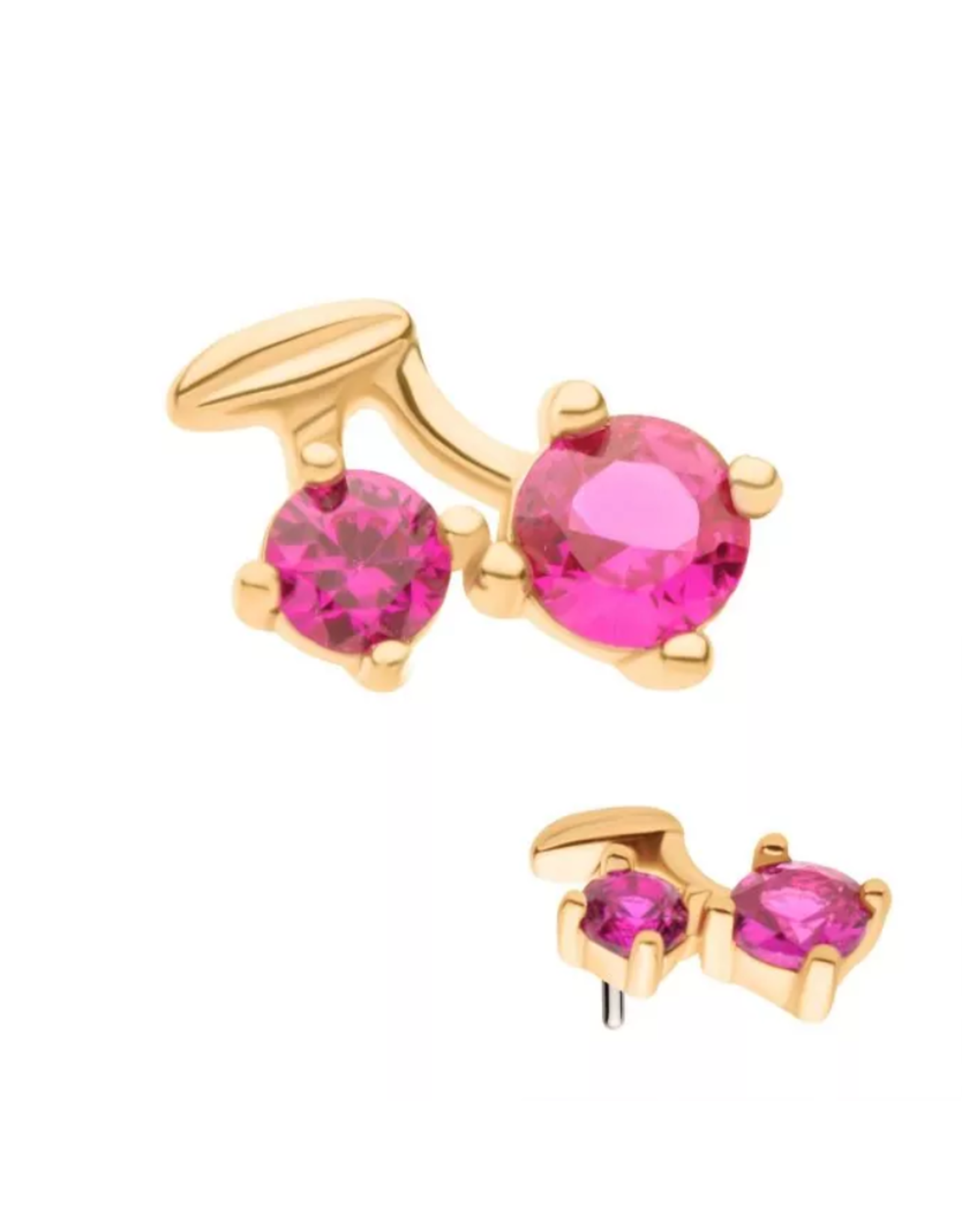 Or 14K Embout Threadless 14K