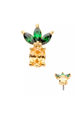 Or 14K Embout Threadless 14K