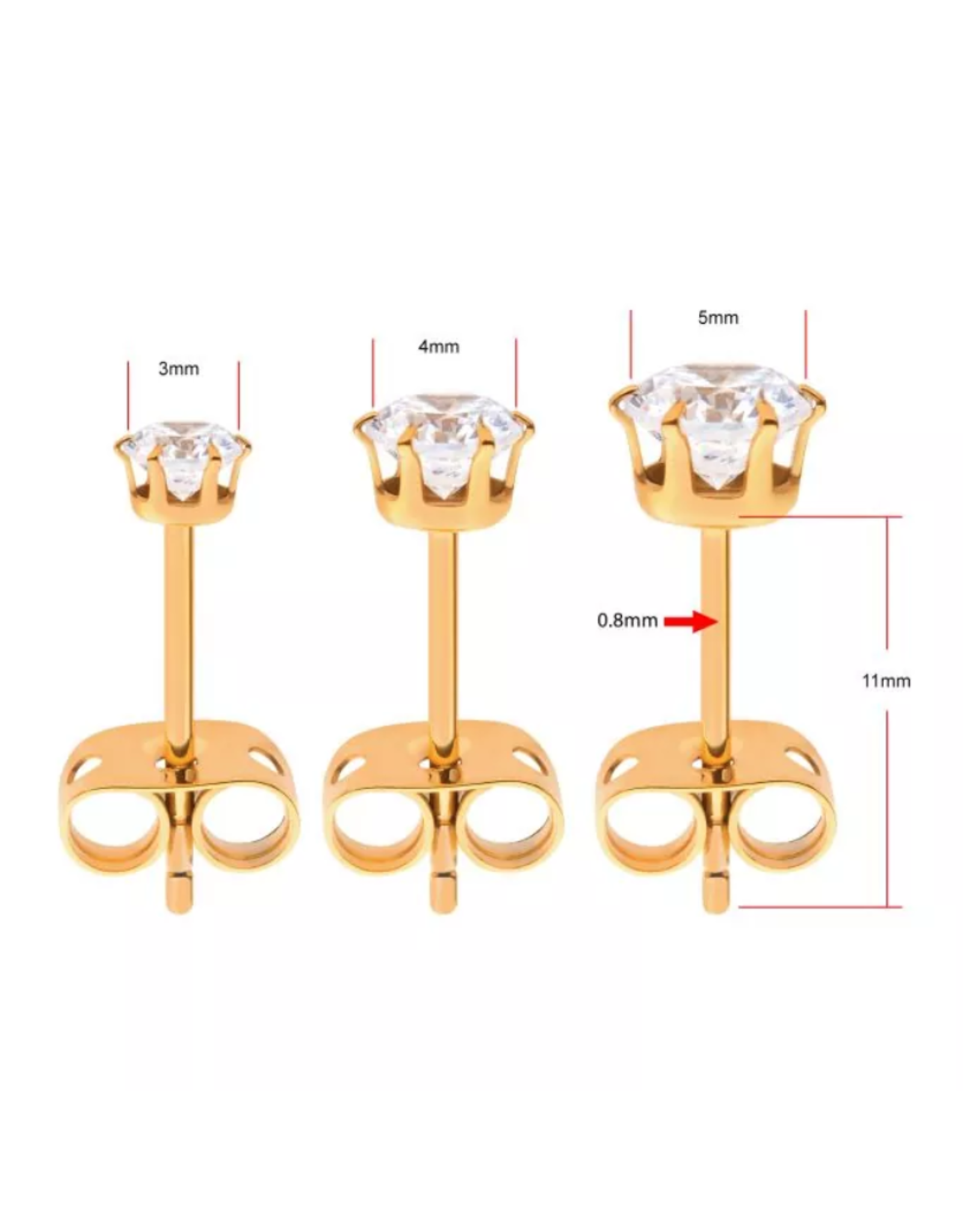 Boucle d'oreille Gold Titanium