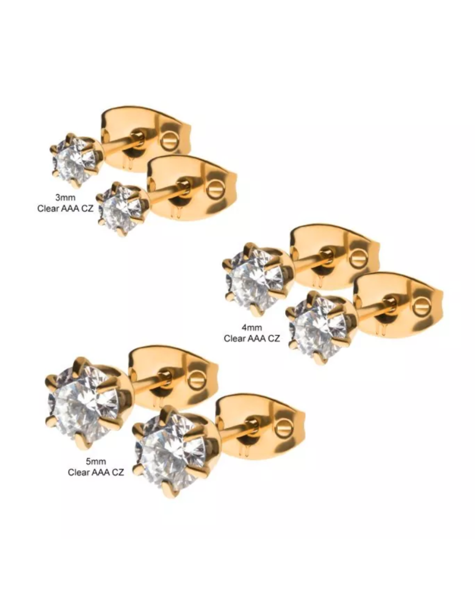 Boucle d'oreille Gold Titanium
