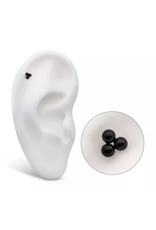 Embout Threadless Black Titanium Trinity Ball Top