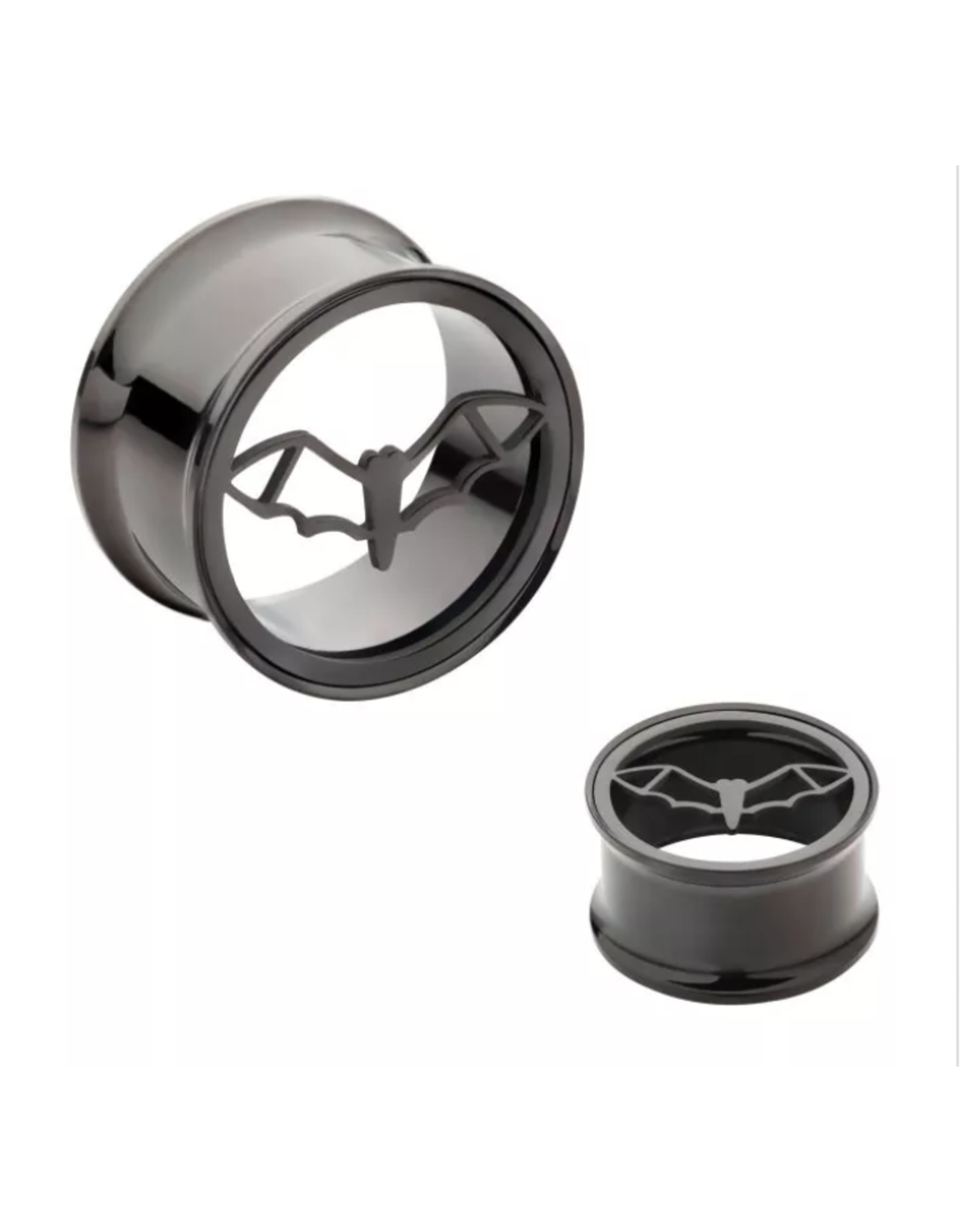 Black Steel Plug Chauve-Souris Black Pvd