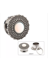 Stainless Plug Mandala avec Opale
