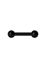 Black Steel Barbell 14ga Black Steel
