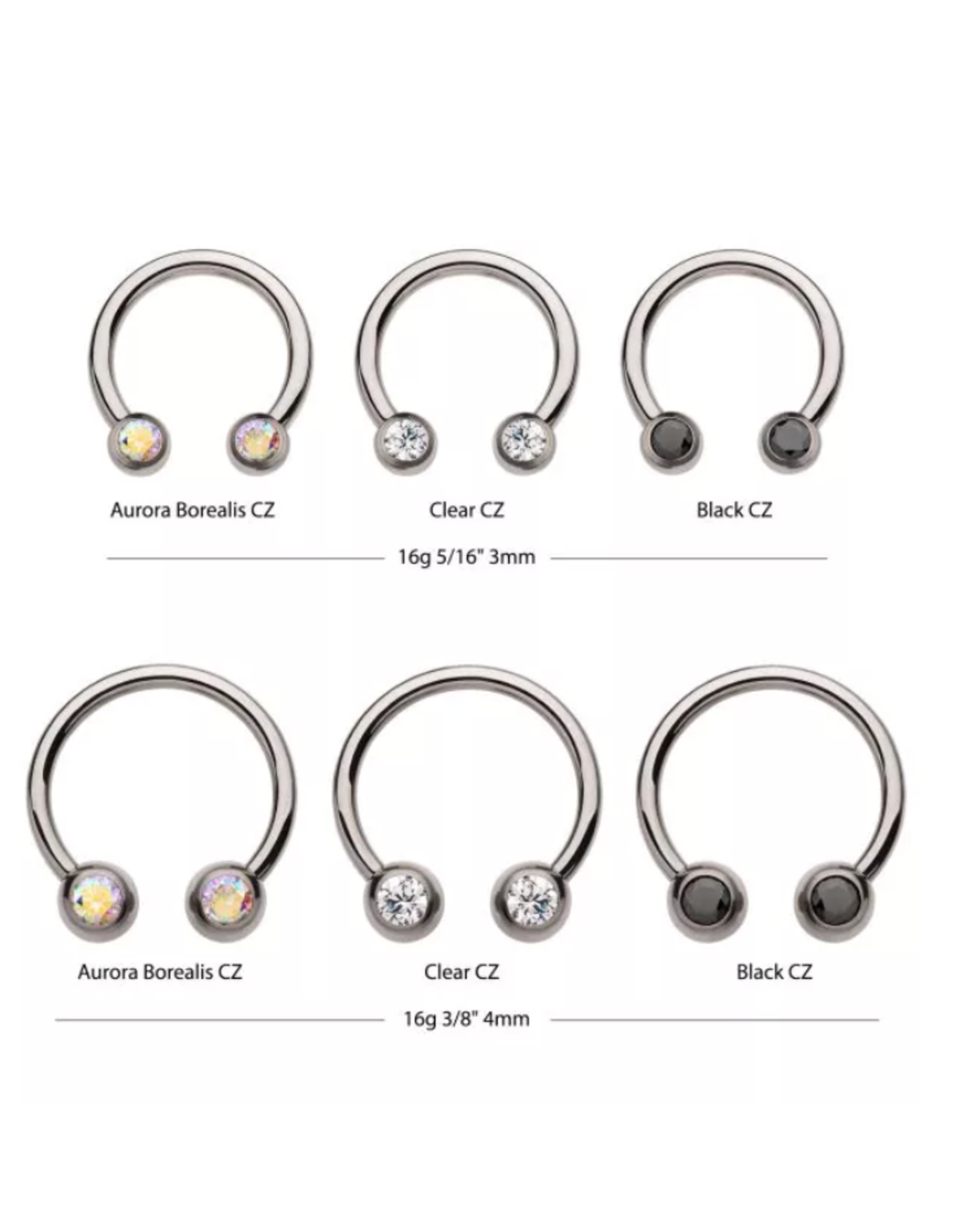 Circular Barbell Threaded Titanium Pierre