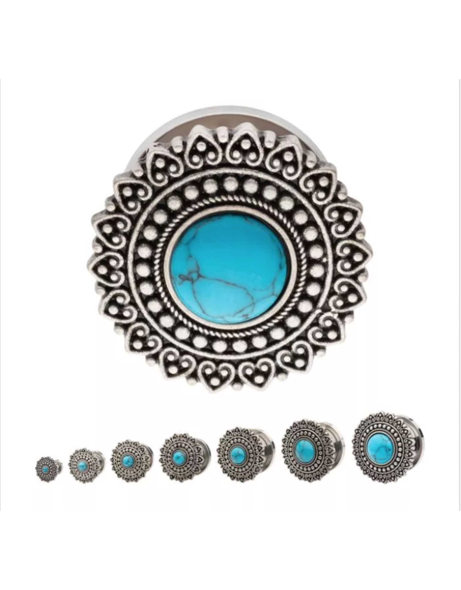 Stainless Plug Mandala avec Opale