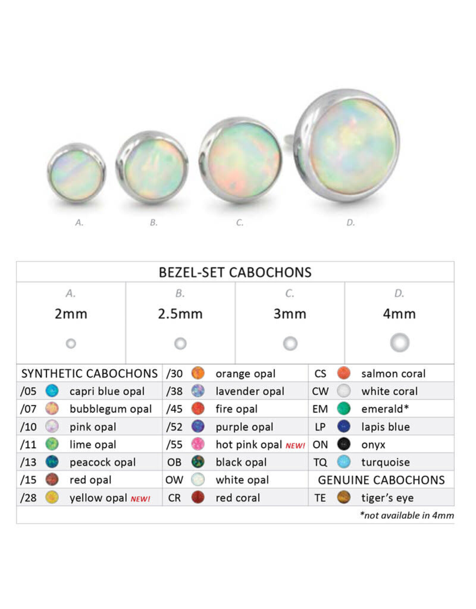 Embout Threadless Opale Titanium