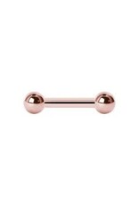 Rose Gold sur acier chirurgicale Barbell 14ga RoseGold