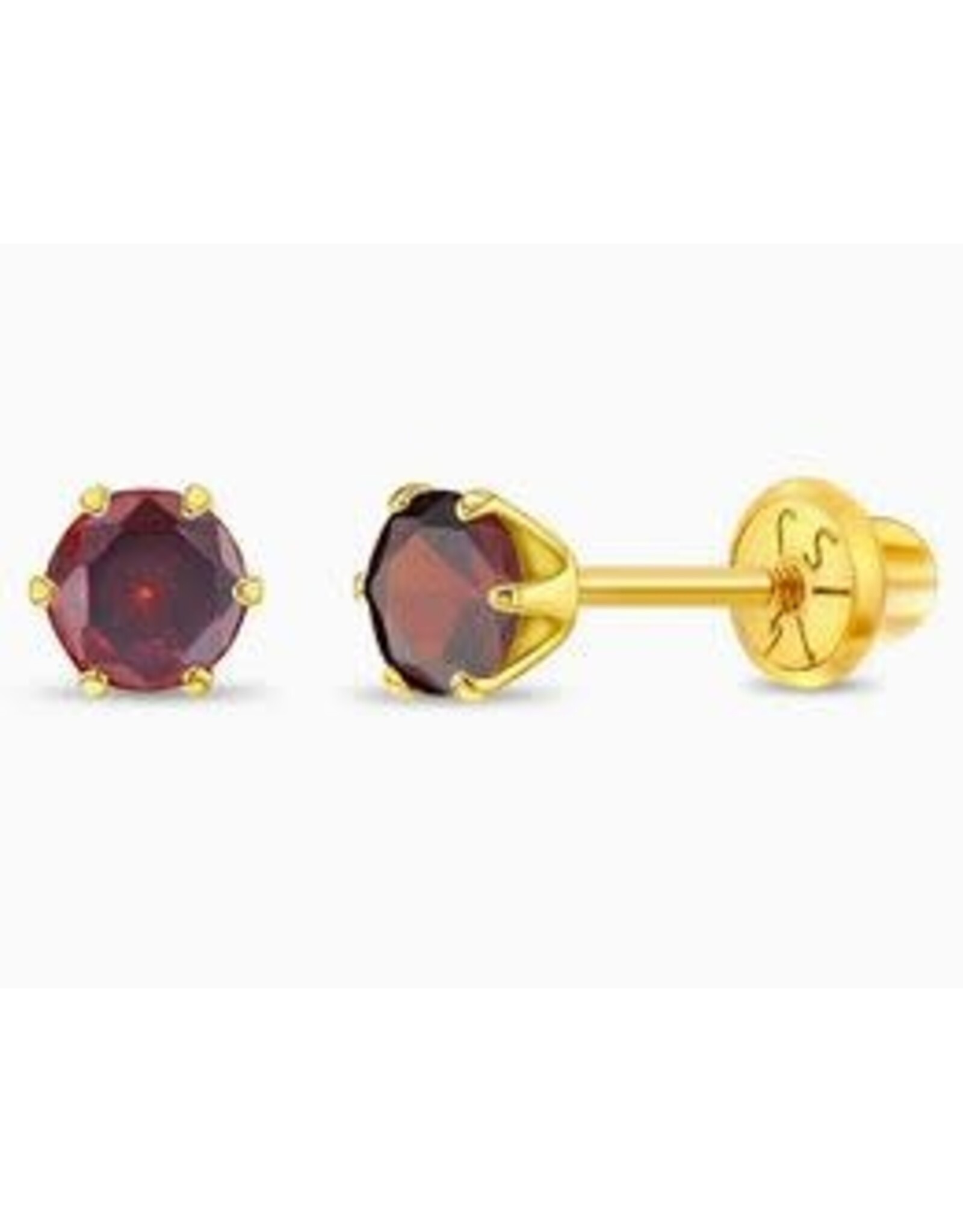 Or 14K Boucle d'oreille vissée Or 14K