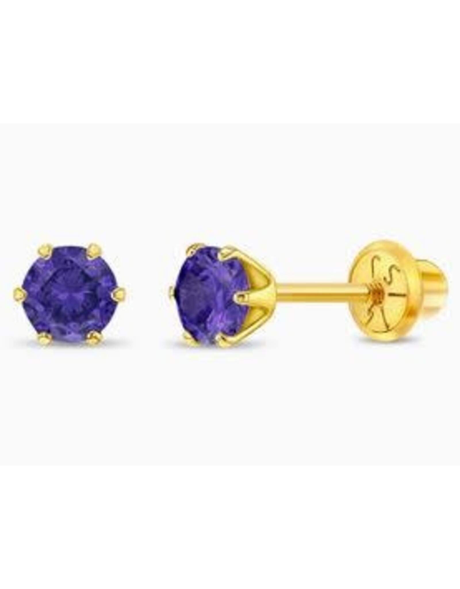 Or 14K Boucle d'oreille vissée Or 14K