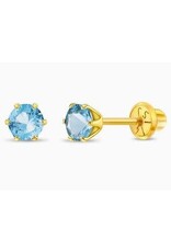 Or 14K Boucle d'oreille vissée Or 14K