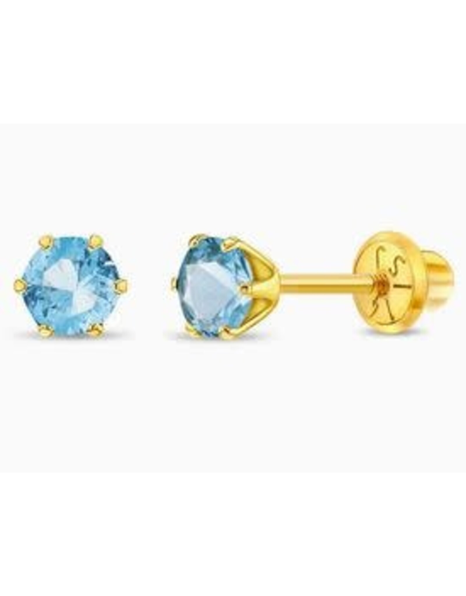 Or 14K Boucle d'oreille vissée Or 14K
