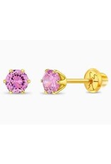 Or 14K Boucle d'oreille vissée Or 14K