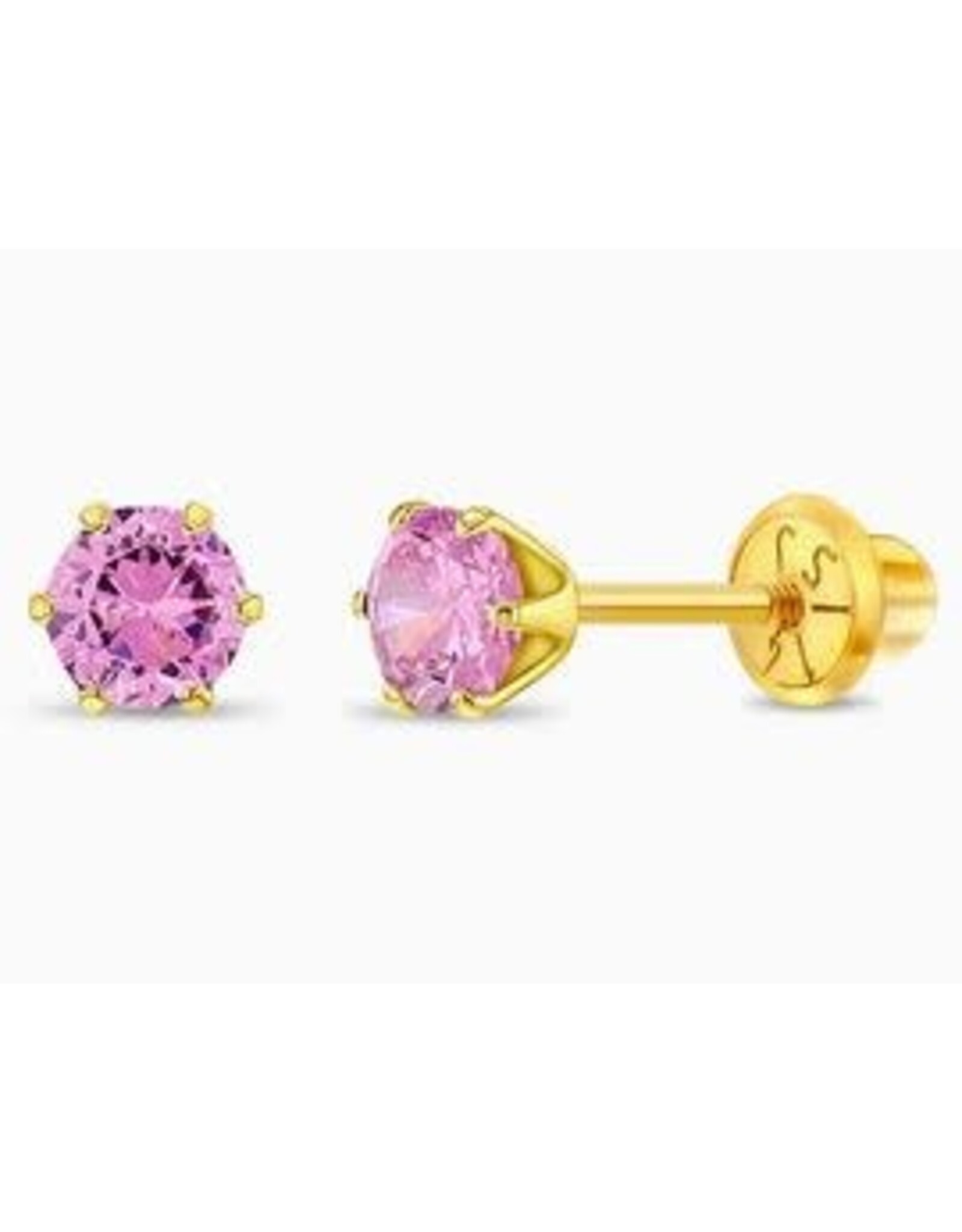 Or 14K Boucle d'oreille vissée Or 14K