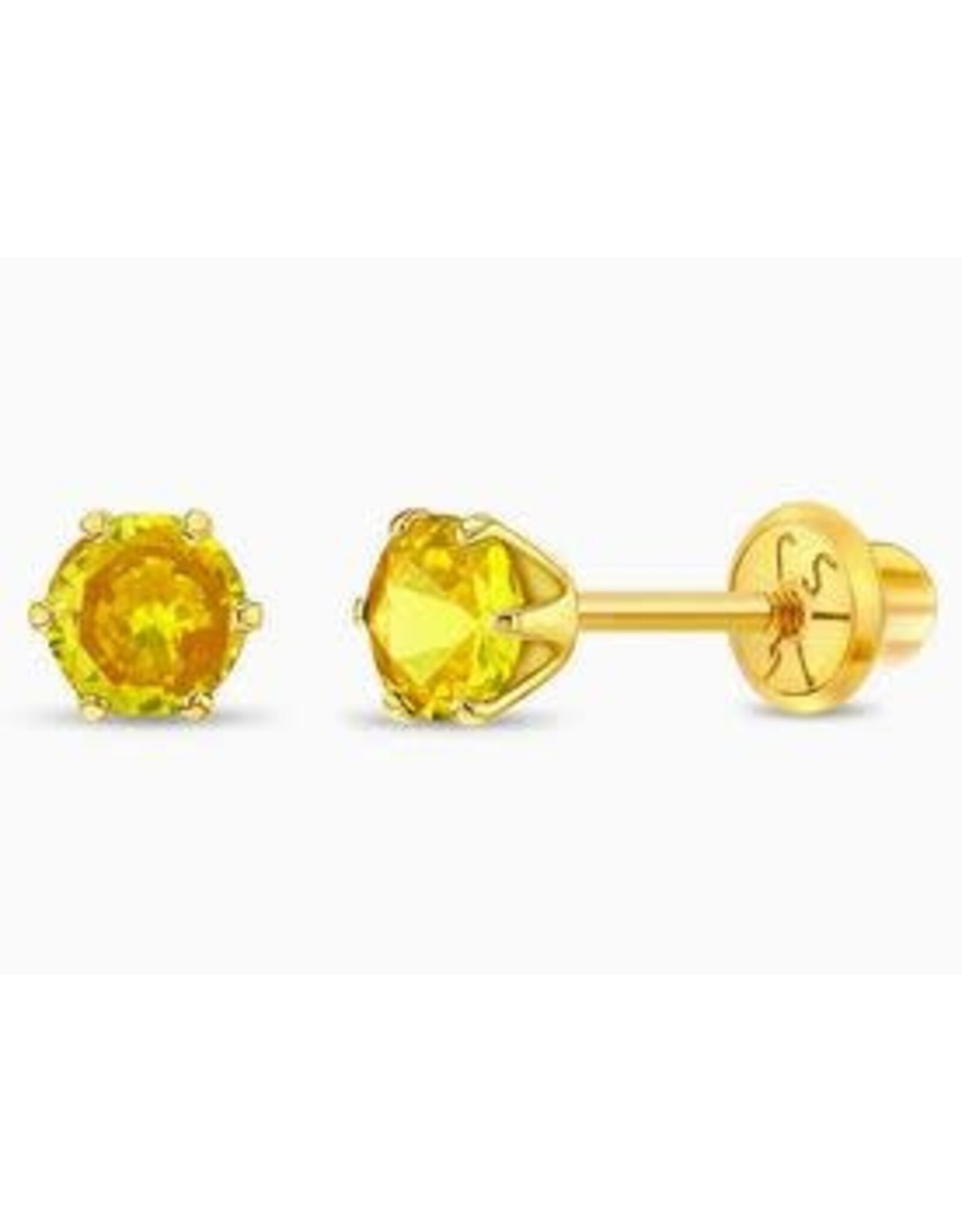 Or 14K Boucle d'oreille vissée Or 14K