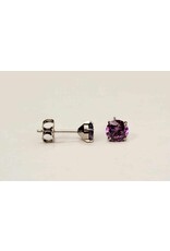 Boucle d'oreille à Papillon Griffée Titanium