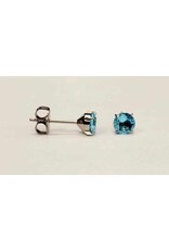 Boucle d'oreille à Papillon Griffée Titanium