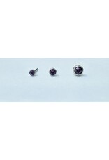 Boucle d'oreille à Papillon Round Titanium