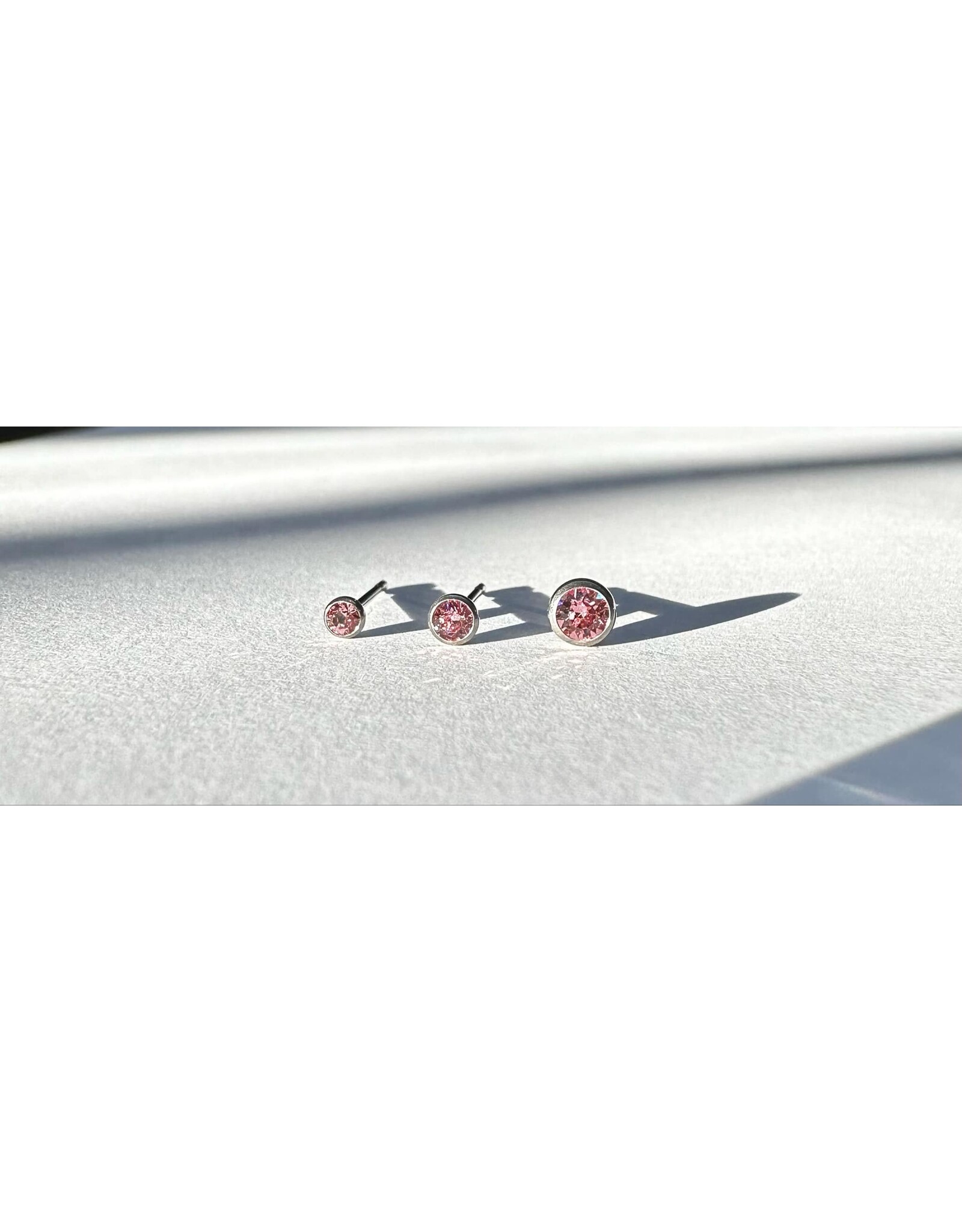 Boucle d'oreille à Papillon Round Titanium
