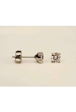 Boucle d'oreille à Papillon Griffée Titanium
