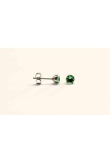Boucle d'oreille à Papillon Griffée Titanium