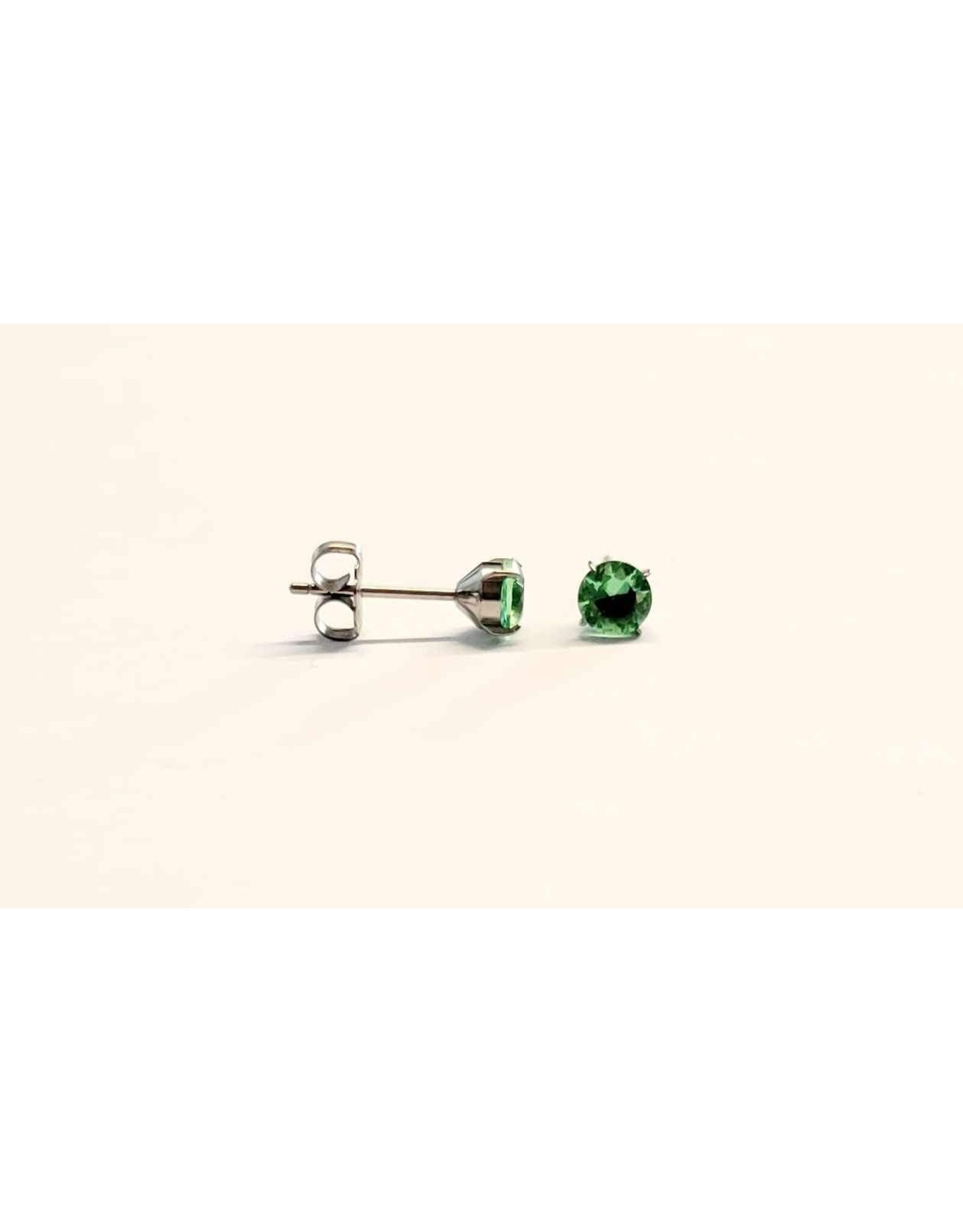 Boucle d'oreille à Papillon Griffée Titanium