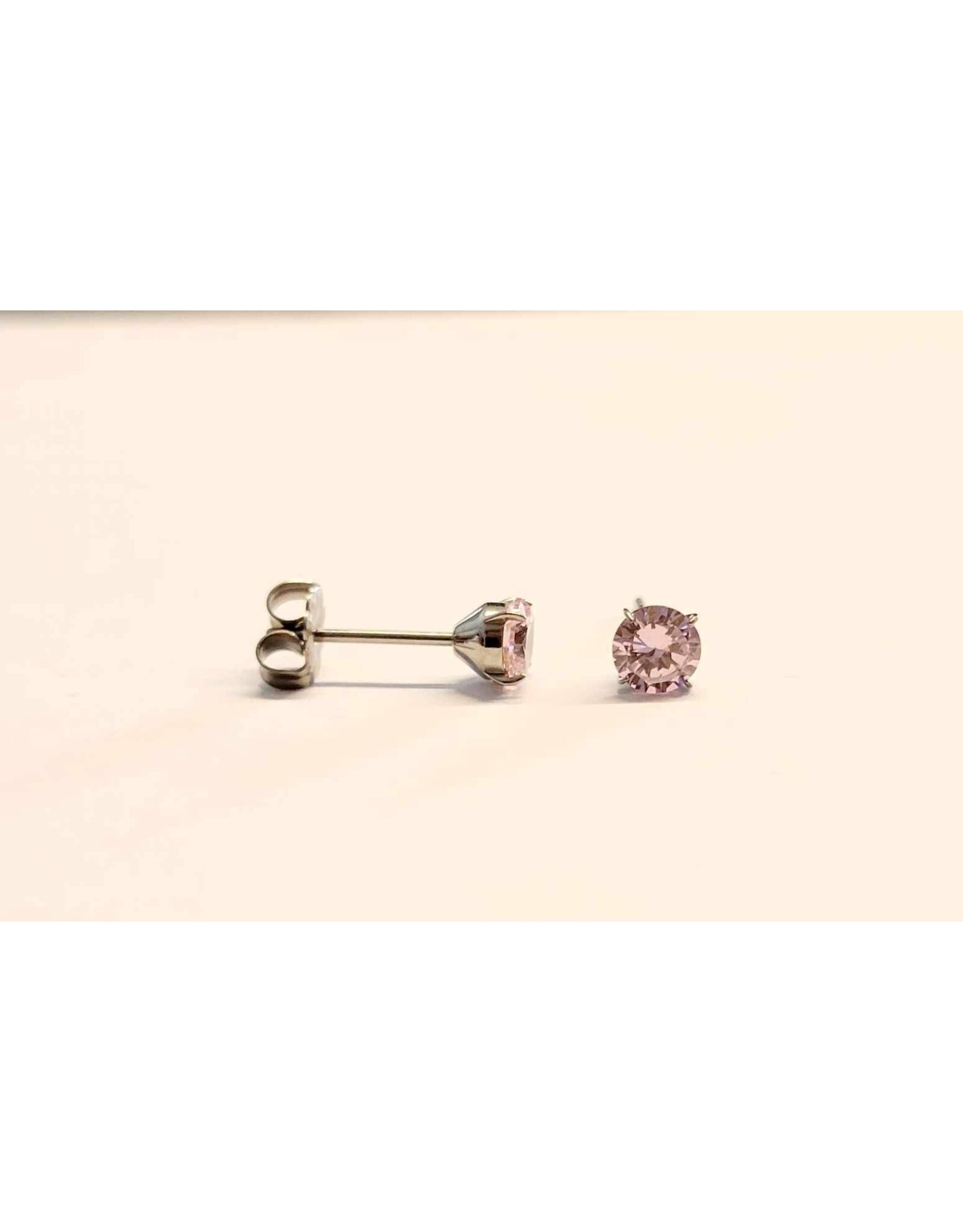 Boucle d'oreille à Papillon Griffée Titanium