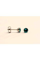 Boucle d'oreille à Papillon Griffée Titanium