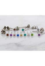 Boucle d'oreille à Papillon Griffée Titanium