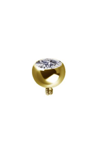Boule Threaded 14ga avec Zircon