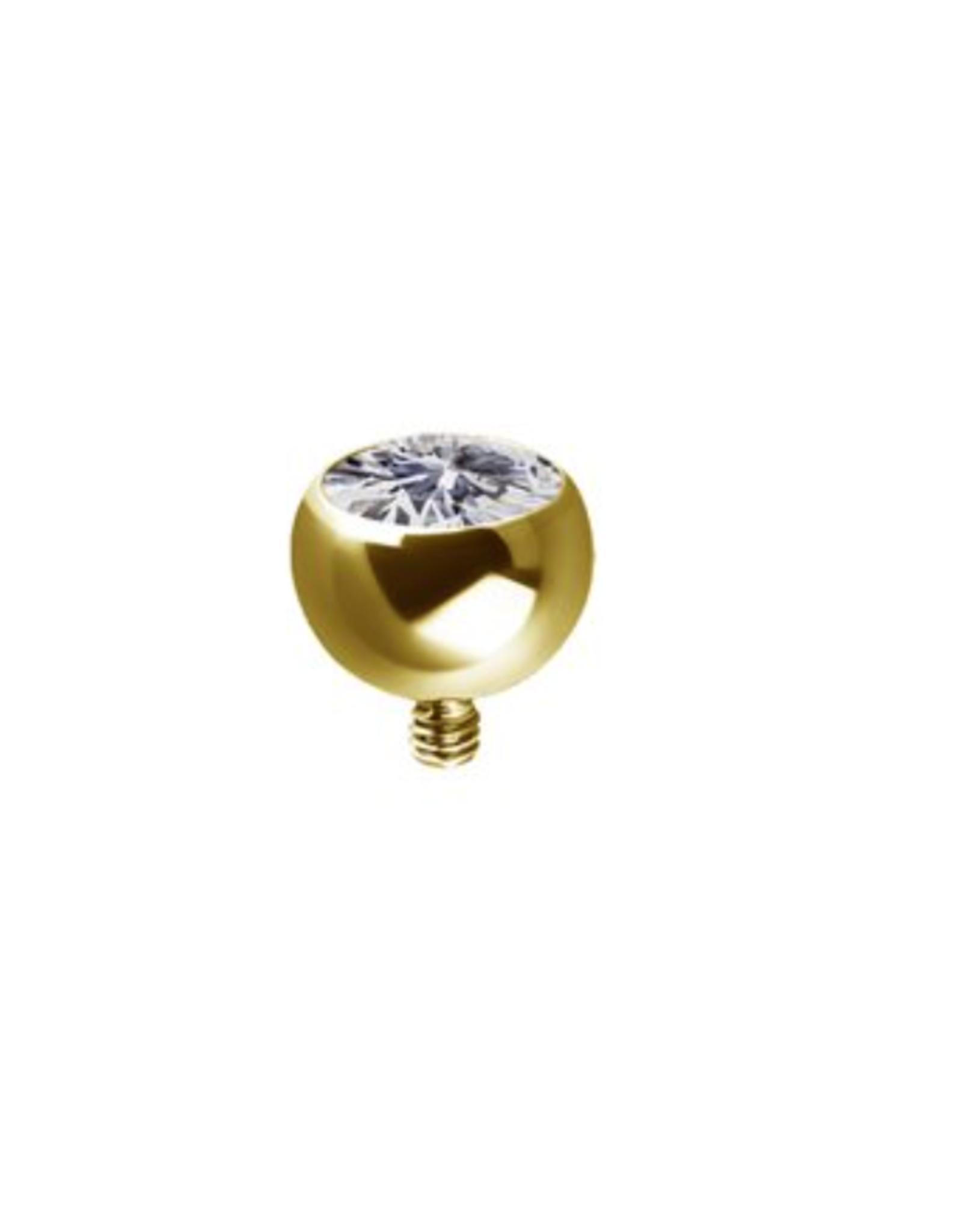 Boule Threaded 14ga avec Zircon
