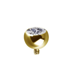 Boule Threaded 14ga avec Zircon