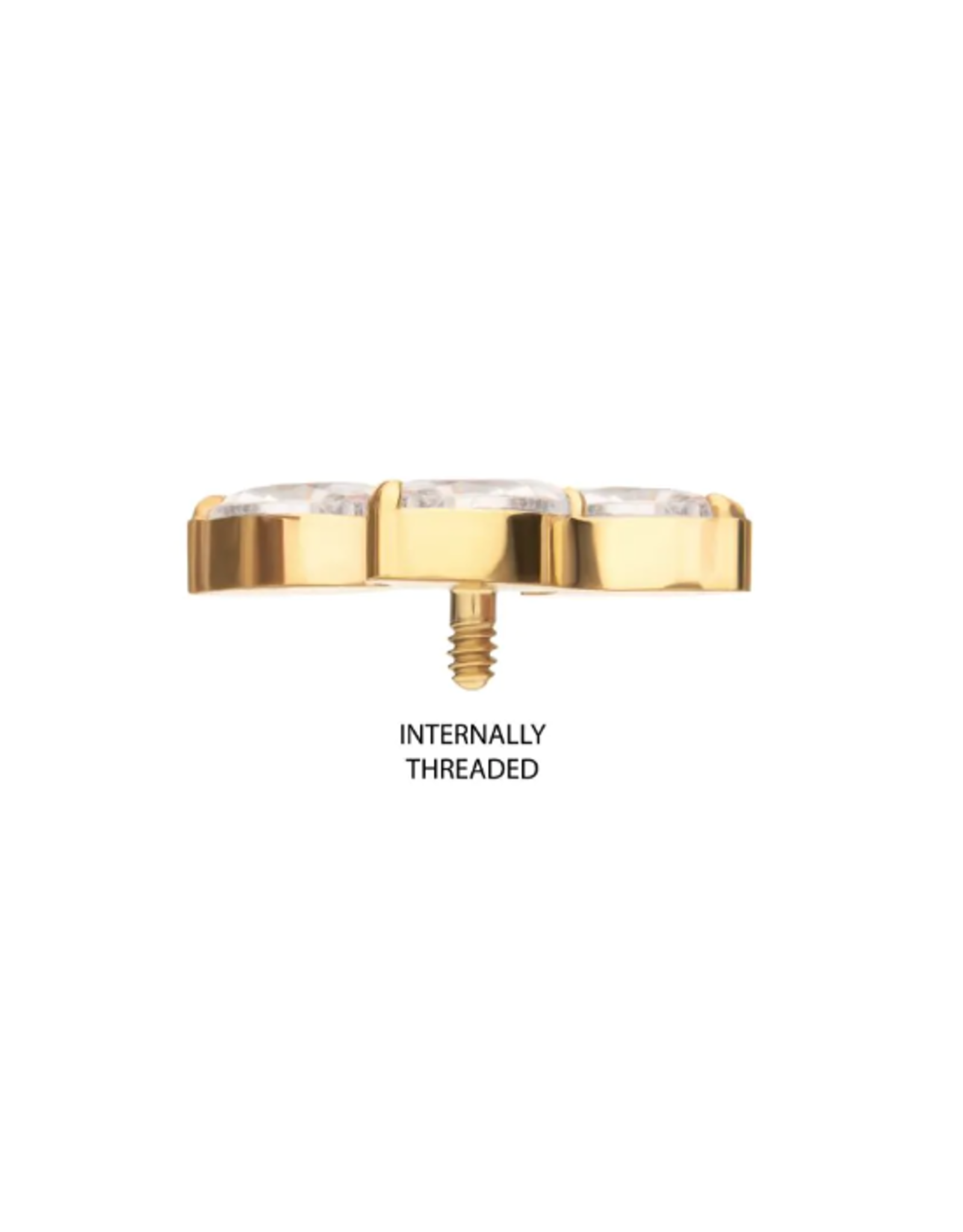 Embout Threaded Gold Titanium 3 petites marquises