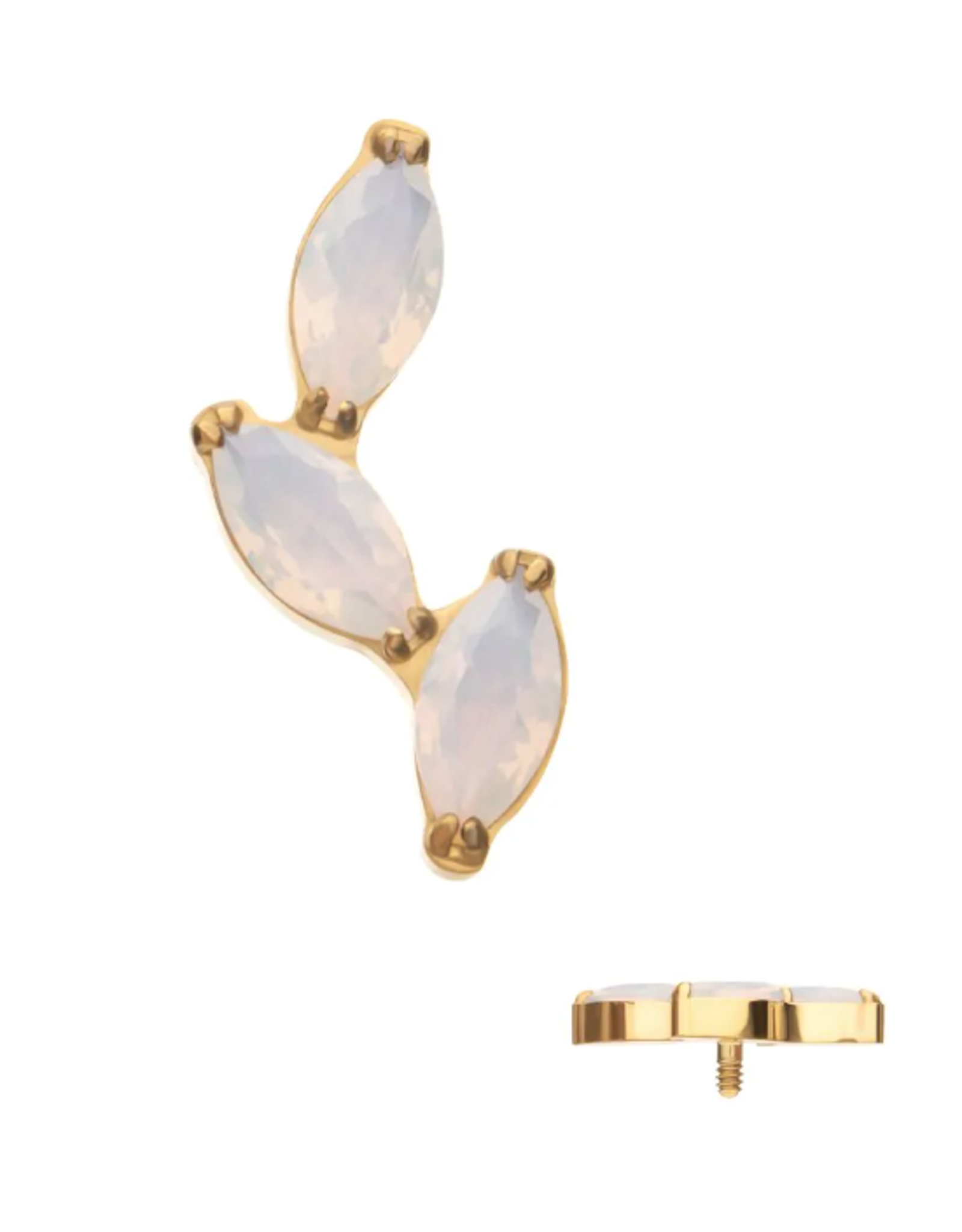 Embout Threaded Gold Titanium 3 petites marquises