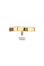 Embout Threaded Gold Titanium 3 petites marquises