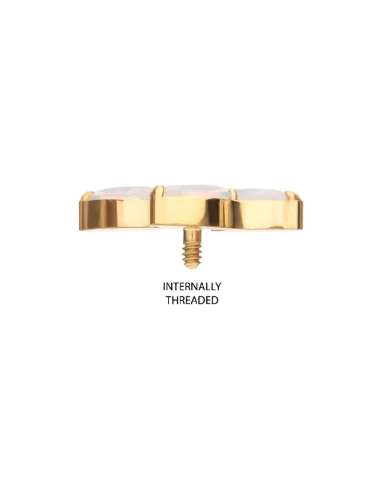 Embout Threaded Gold Titanium 3 petites marquises