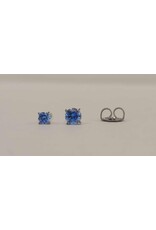 Boucle d'oreille à Papillon Griffée Titanium
