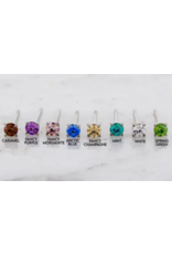 Boucle d'oreille à Papillon Griffée Titanium